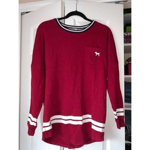 PINK LONGSLEEVE CREW NECK